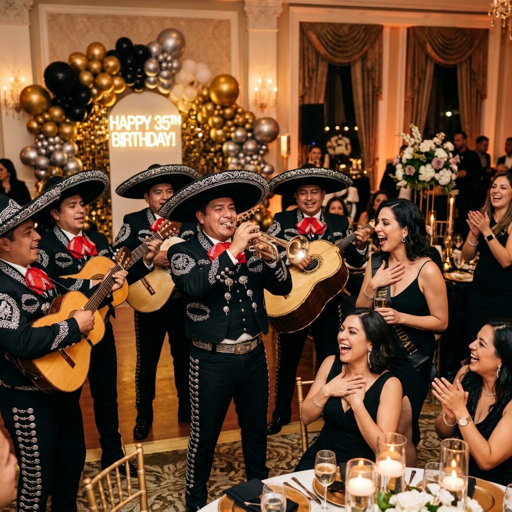 Mariachi Band Geburtstag Überraschung
